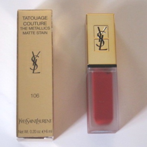 Yves Saint Laurent Tatouage Couture Metallic Matte Lip Stain - Picture 1 of 5